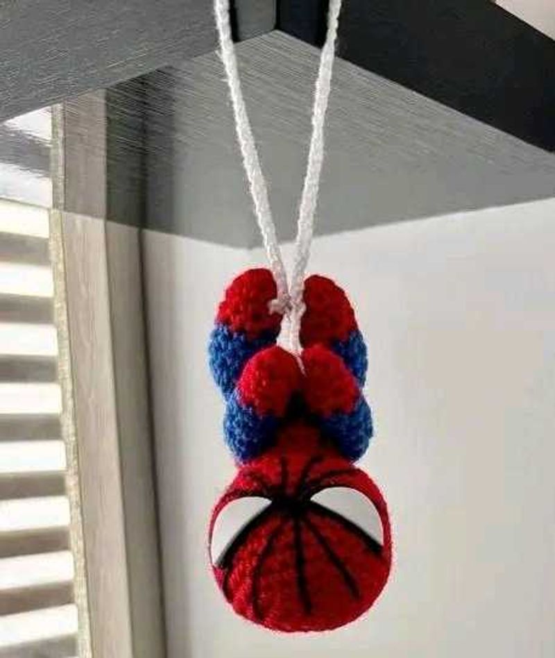 Handmade Crocheted Spiderman Charm