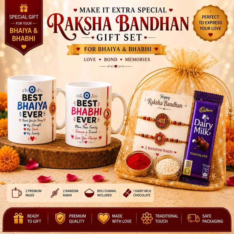 Raksha Bandhan Gift Set for Bhaiya &amp; Bhabhi