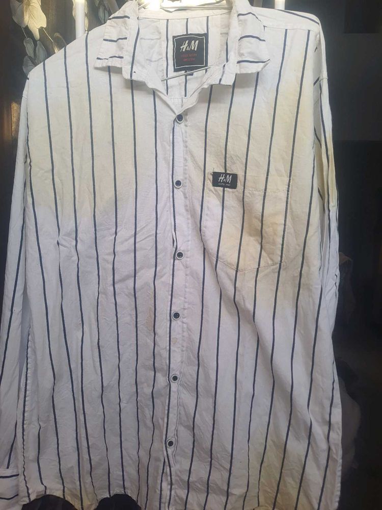 White Full Sleeve Shirt | Good Condition | Budget