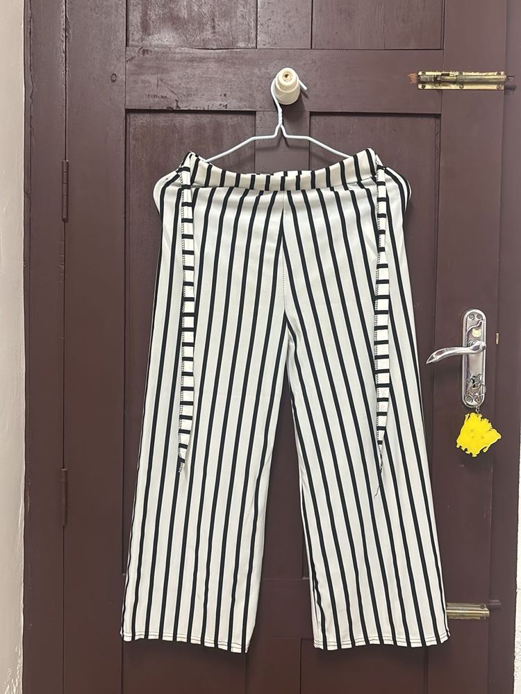 Striped Wide Leg Palazzo Pants