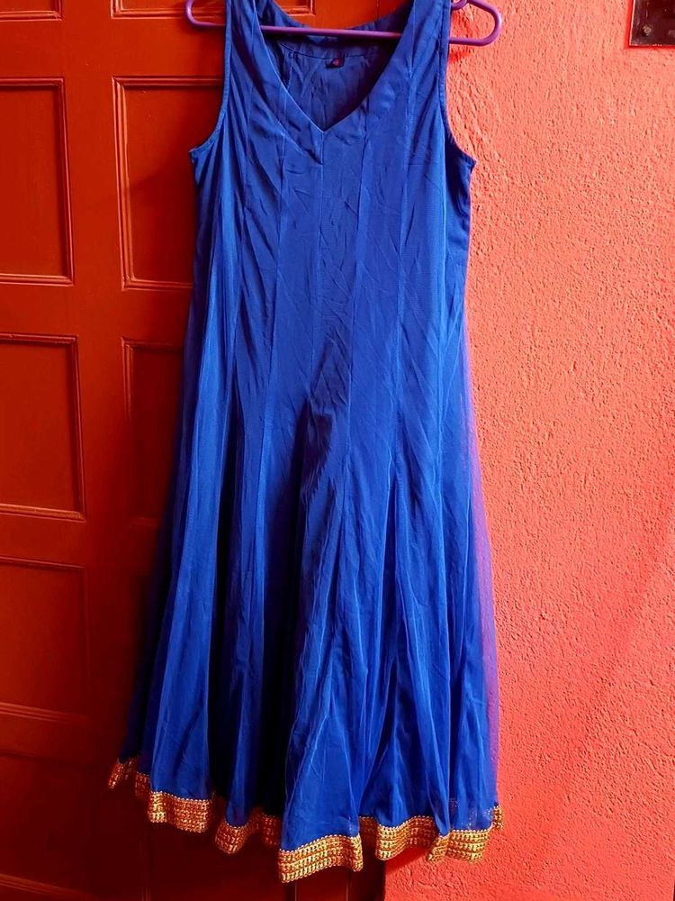 Royal Blue V-Neck Maxi Dress
