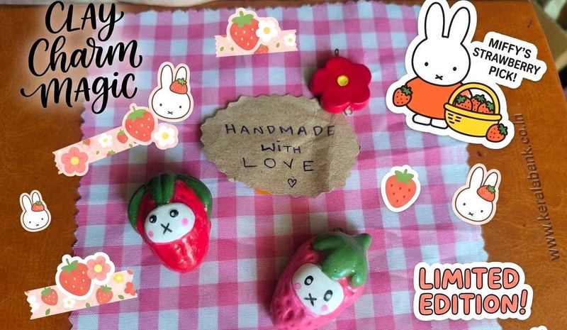 💗 Strawberry Miffy Cottagecore Charms