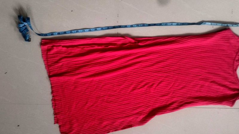 Vibrant Ribbed Tunic Top