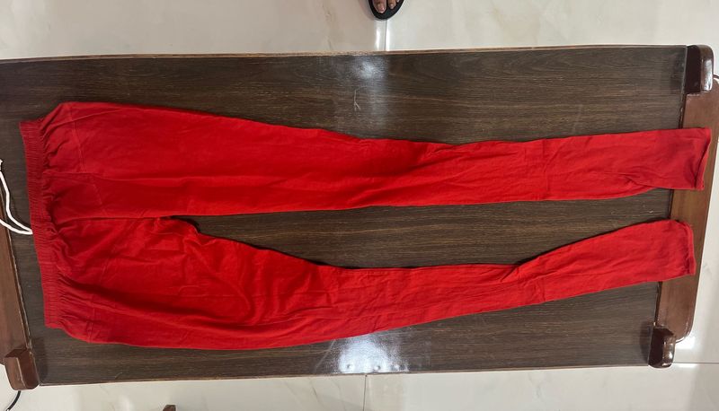 Red churidar legging