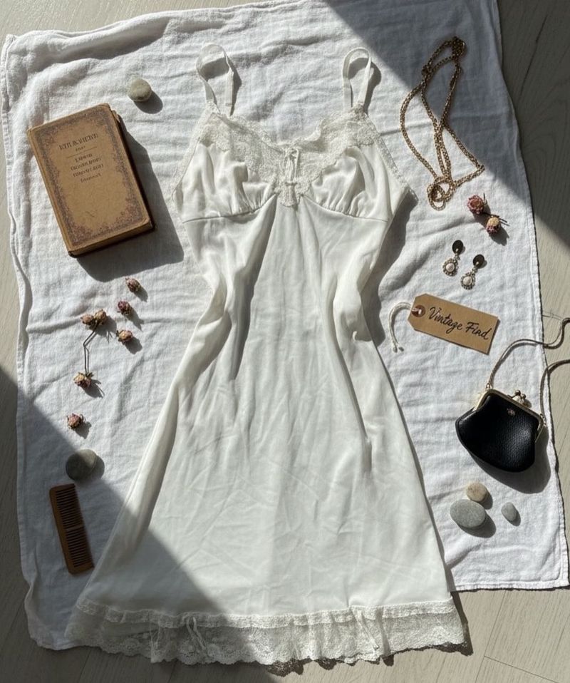 Vintage Lace Slip Dress