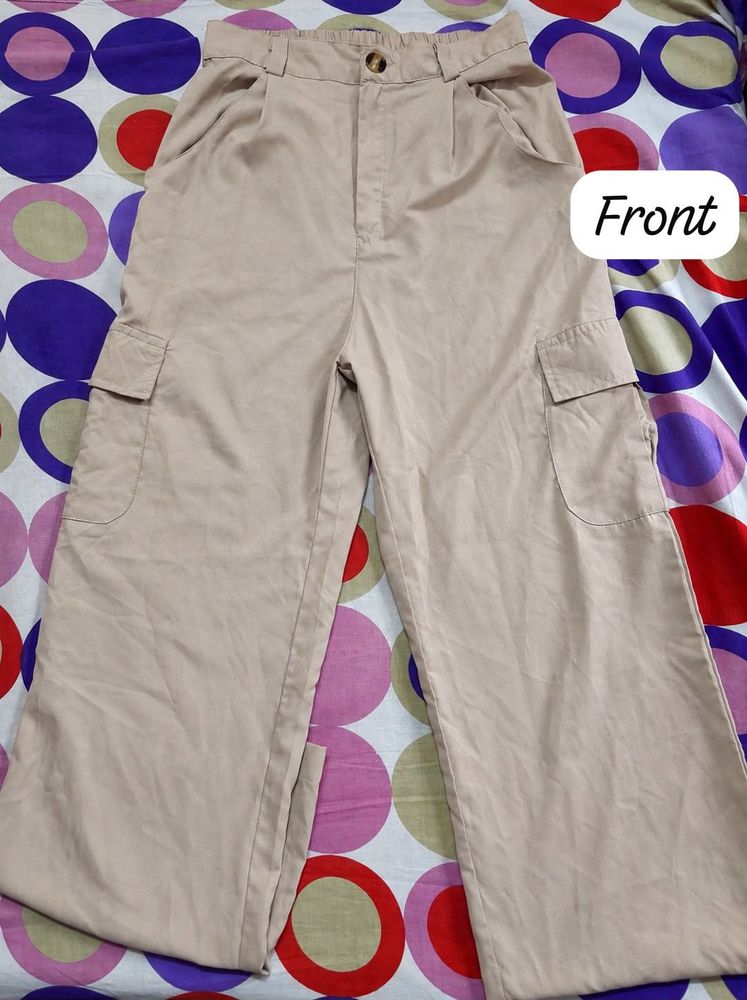 Stylish Beige Cargo Pants