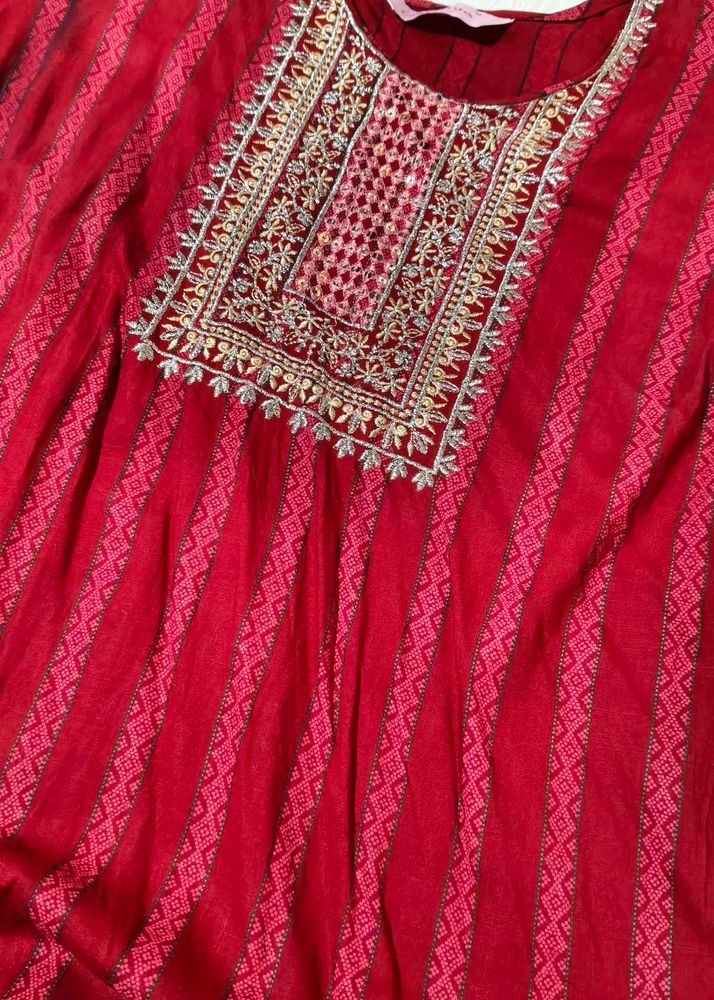 red kurti