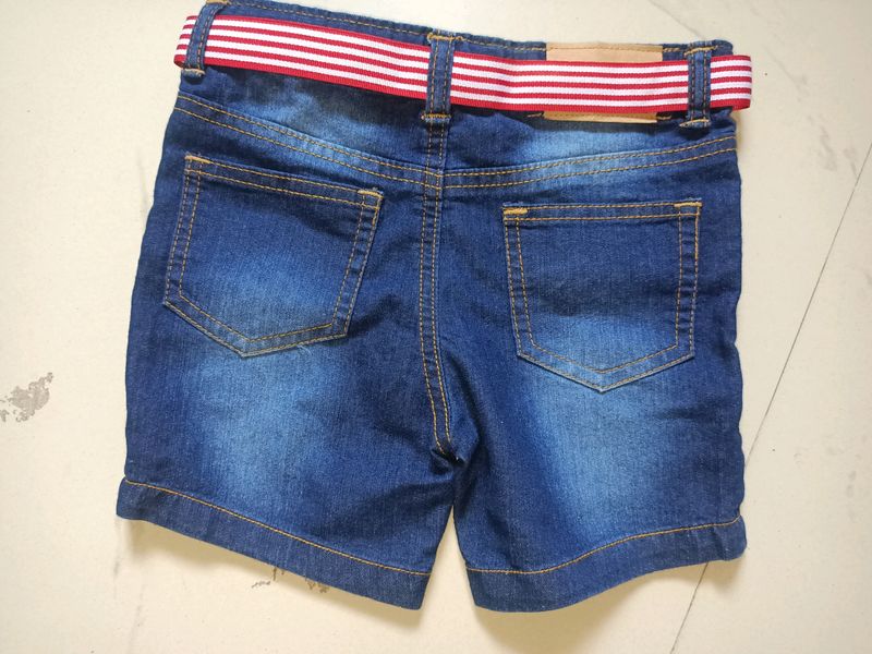 Jeans Type Cotton Material Short Pant For 2 To 3 Yr Old Baby Boy.