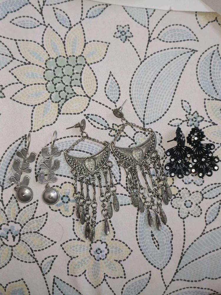 3 Earrings Bundle - Unique Styles