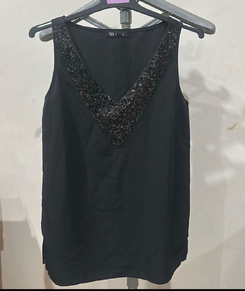 Classic Black Sleeveless Top