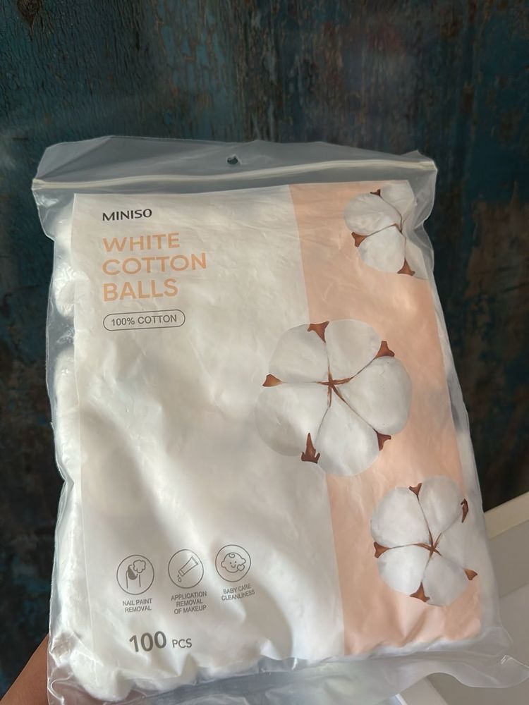 Miniso White Cotton Balls