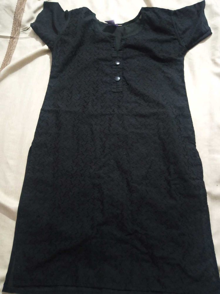 Black Kurta Top
