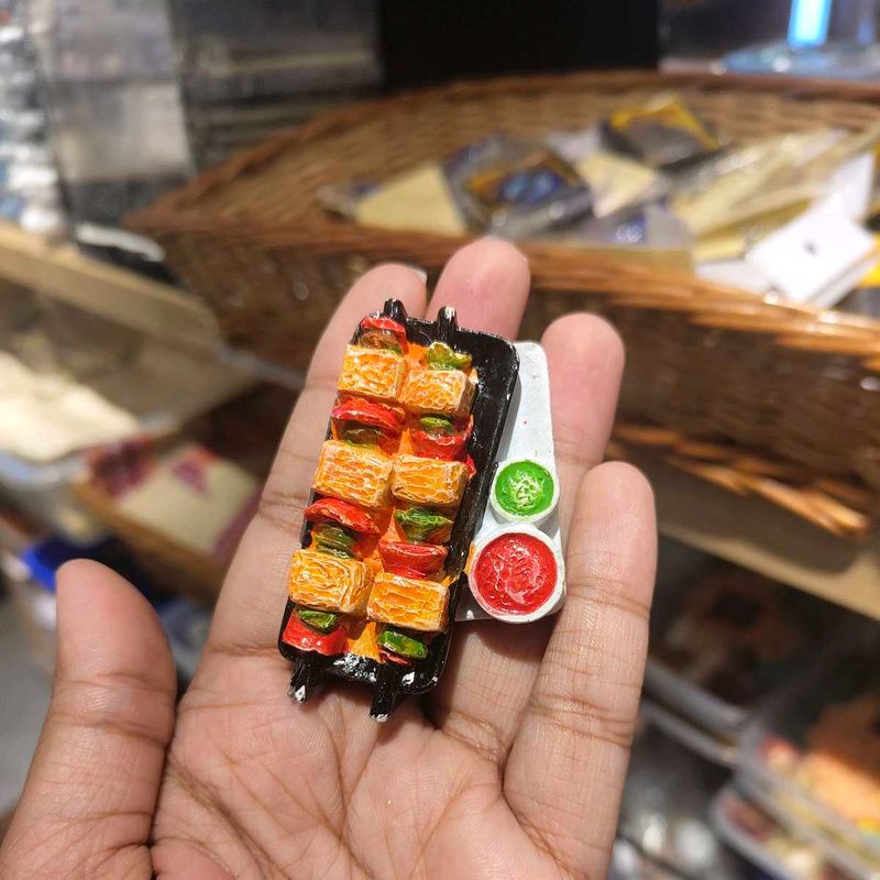 DISCOUNT: Tikka Skewer Ceramic Fridge Magnet
