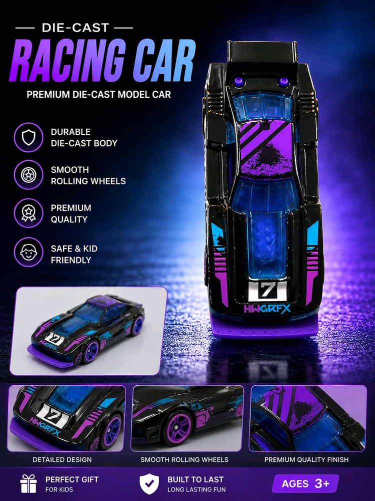 Die-Cast Racing Car Model