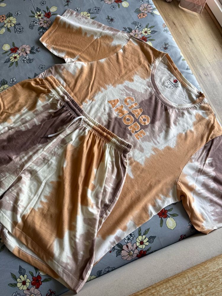 Cute Tie-Dye Pajama Set