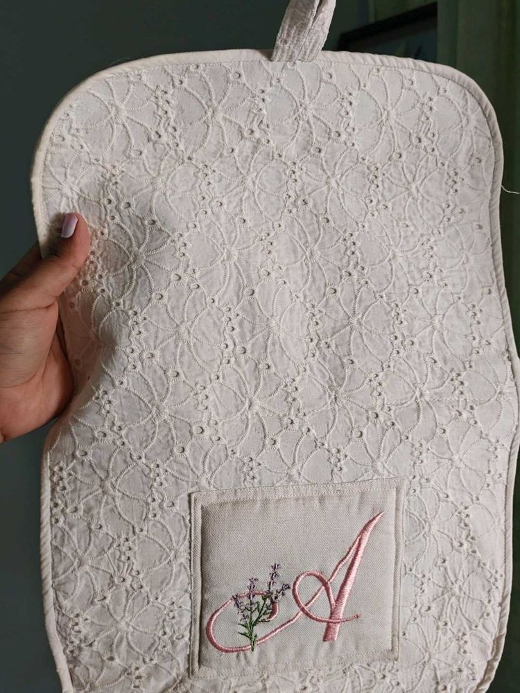 Embroidered Monogrammed Hanging organizer