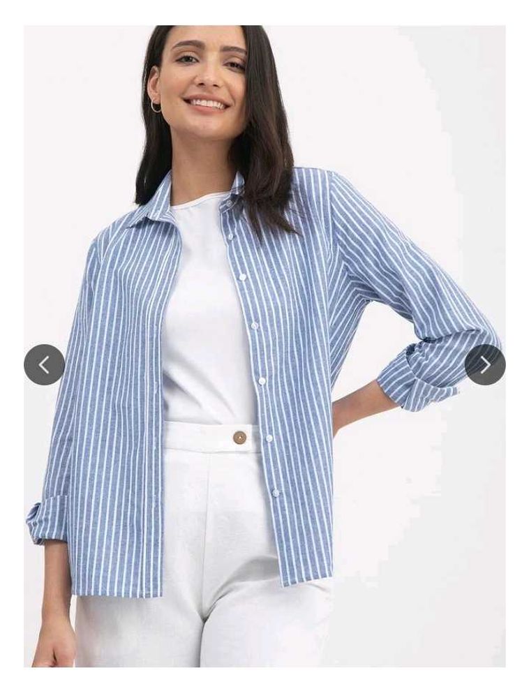Fablestreet Striped Linen Shirt
