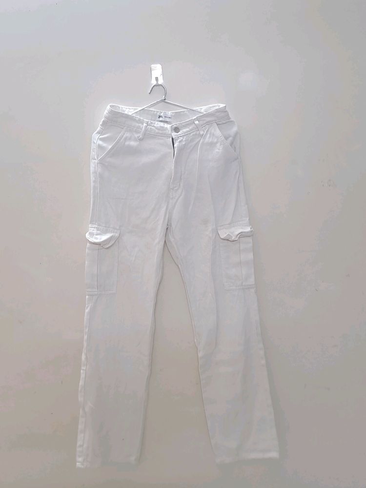 Zara White Jeans