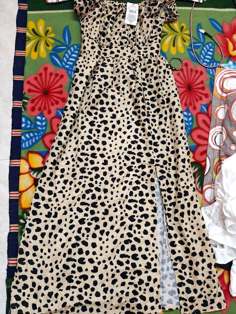 Leopard Print Maxi Dress