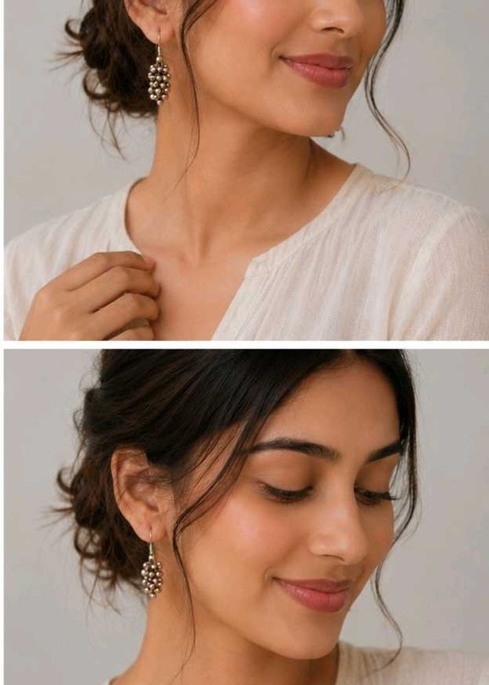 Elegant Beaded Drop Earrings