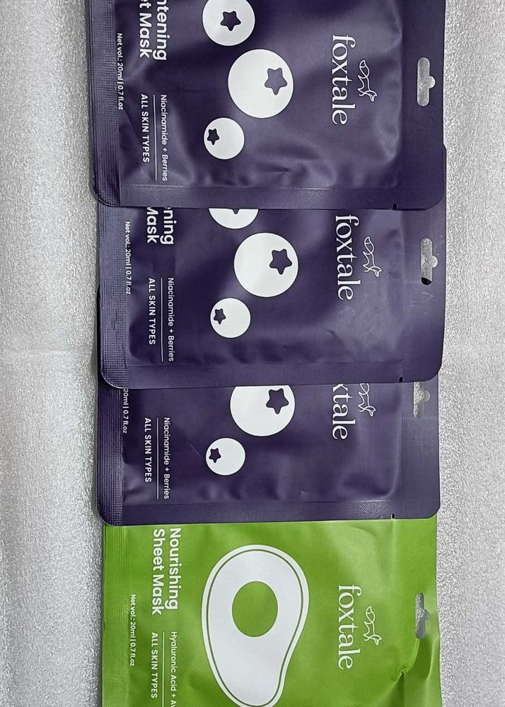 4 Foxtale Sheet Masks