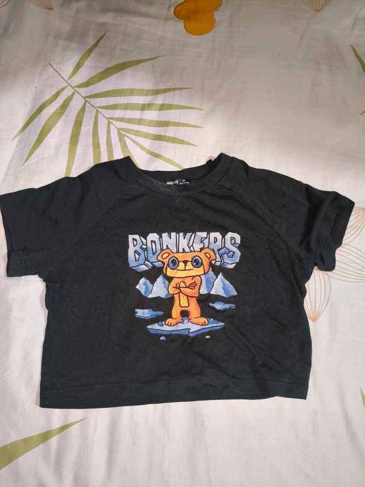 Cute "BONKERS" Bear Graphic T-Shirt