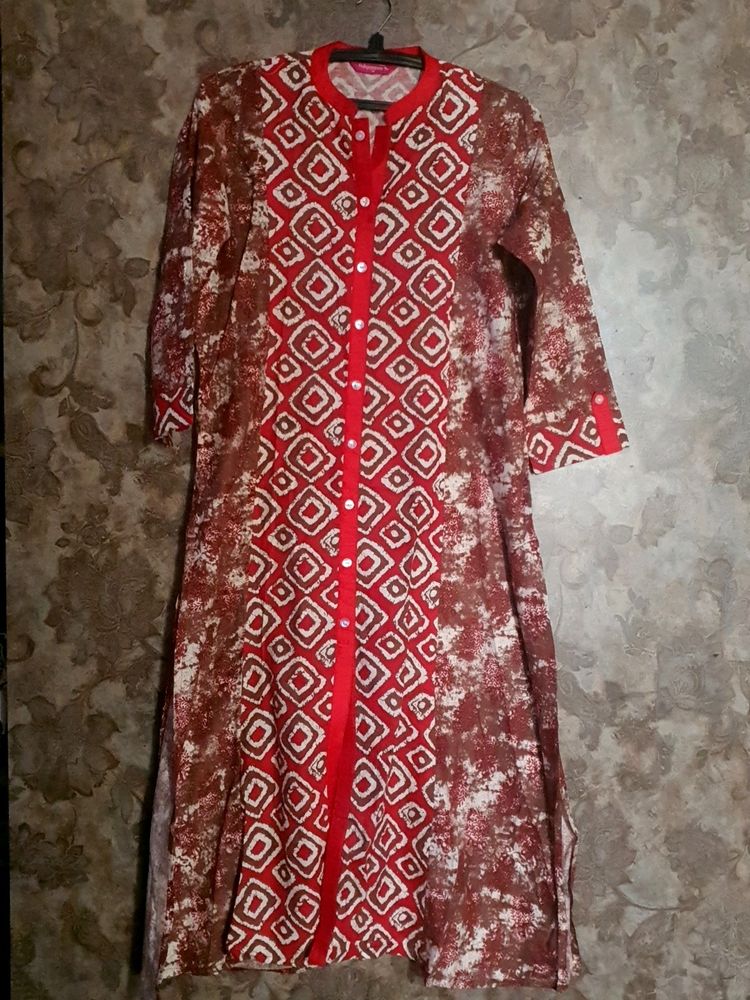 Pure Cotton Long Kurti