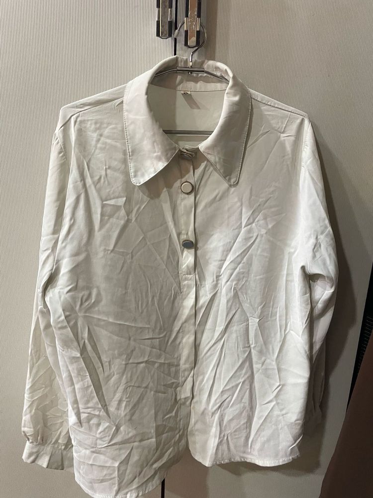Classic White Button-Down Shirt