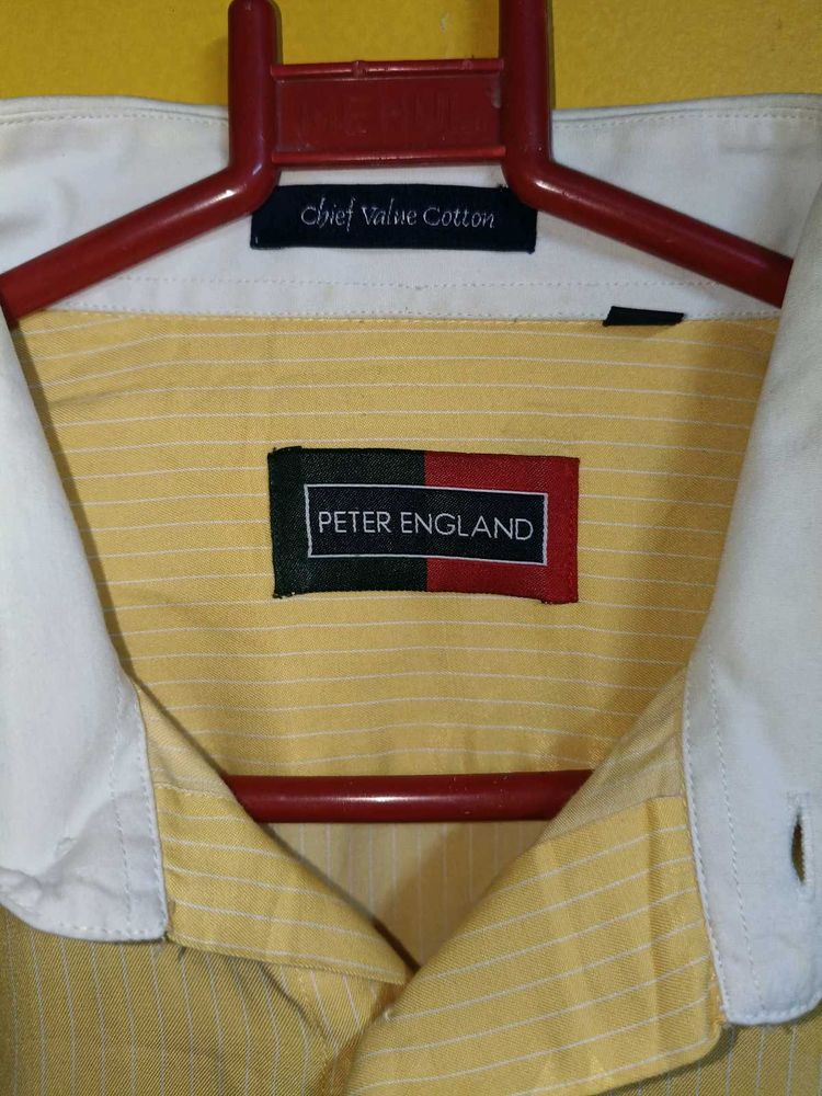 Peter England Striped Shirt