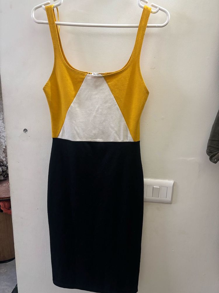Zara Color Block Tank Dress