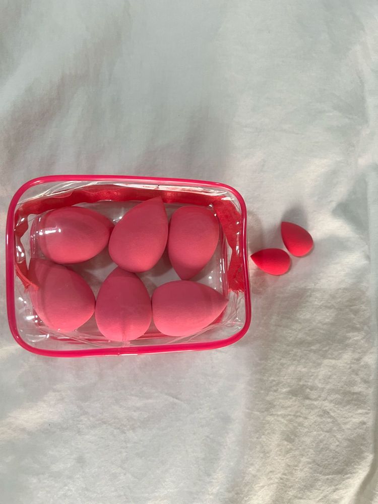 Makeup Sponge Set with free Pouch and mini blender