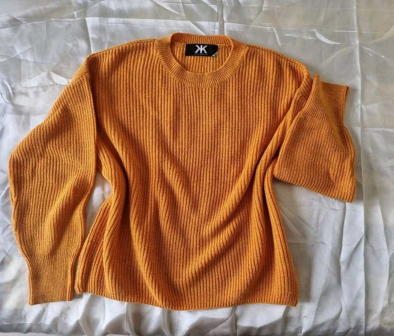 Mustard Yellow Knit Sweater