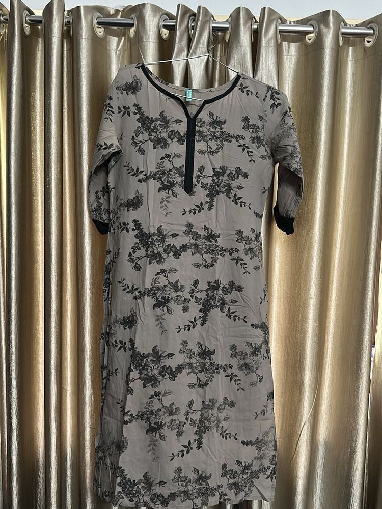 Floral Print Kurta
