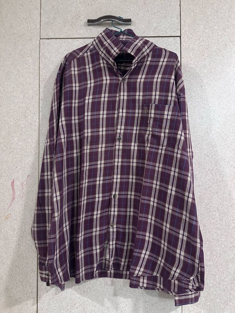 Plaid Button-Down Shirt