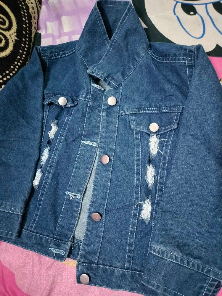 Distressed Denim Jacket