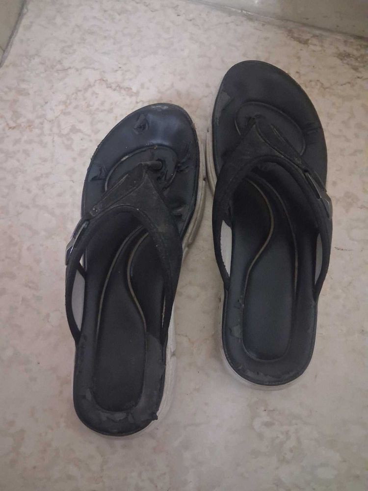 Black Flip Flop Sandals
