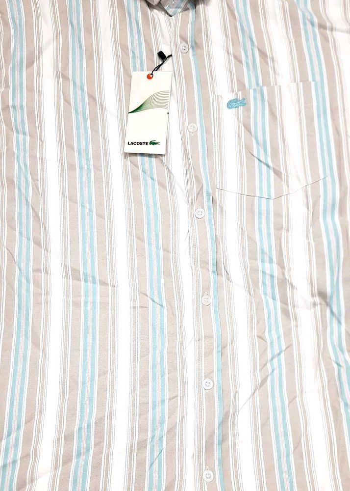 Striped Men's Button-Up Shirt