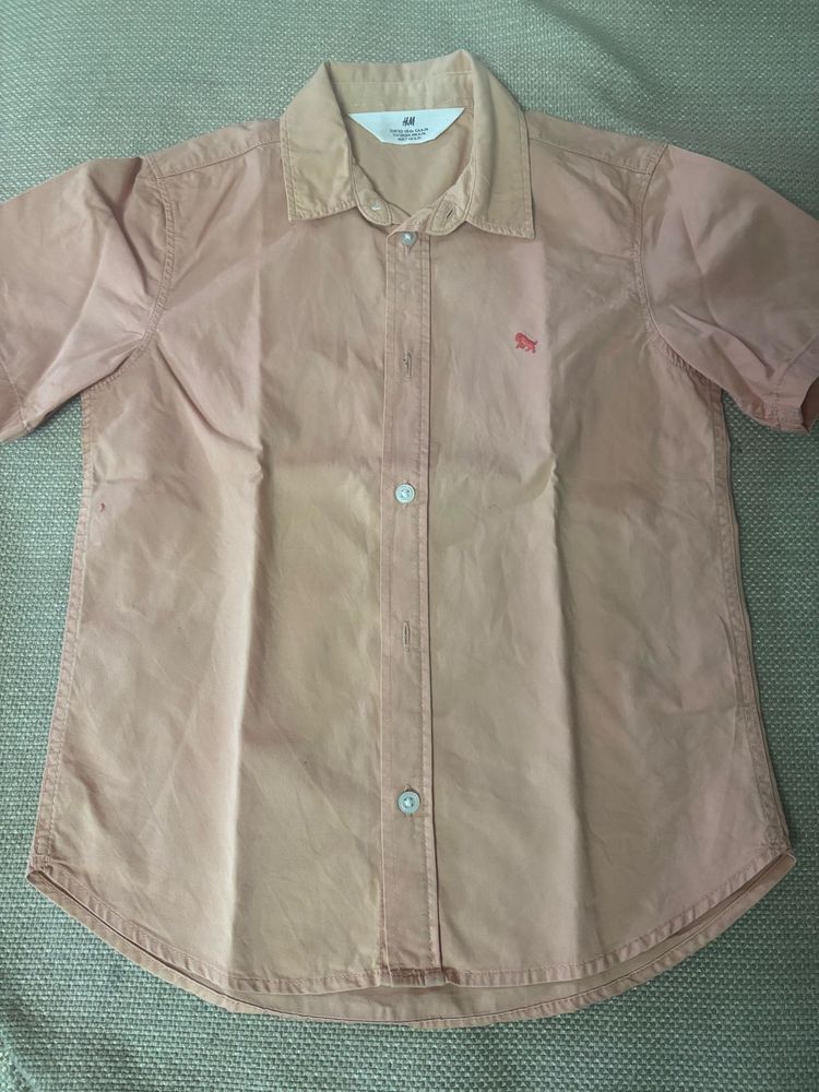 H&amp;M Boys Short Sleeve Button-Up Shirt