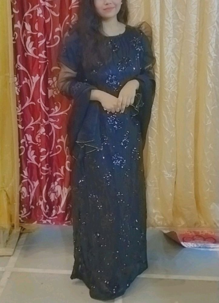 Imported Net Enthic Gown