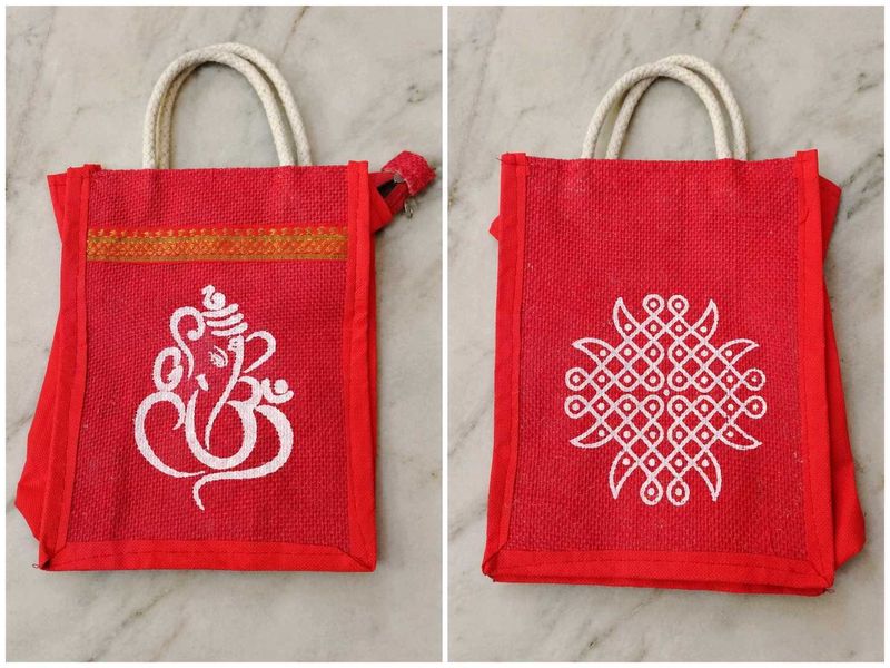 ❤️ Tote Bag with Ganesha &amp; Kolam