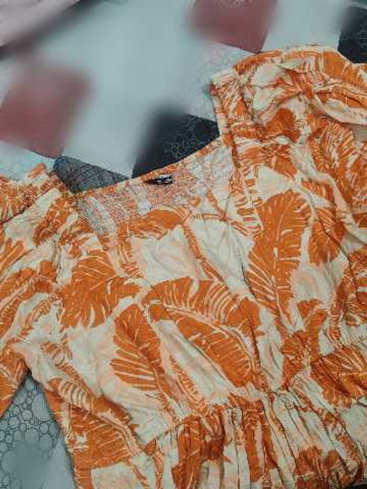 Tropical Print Top