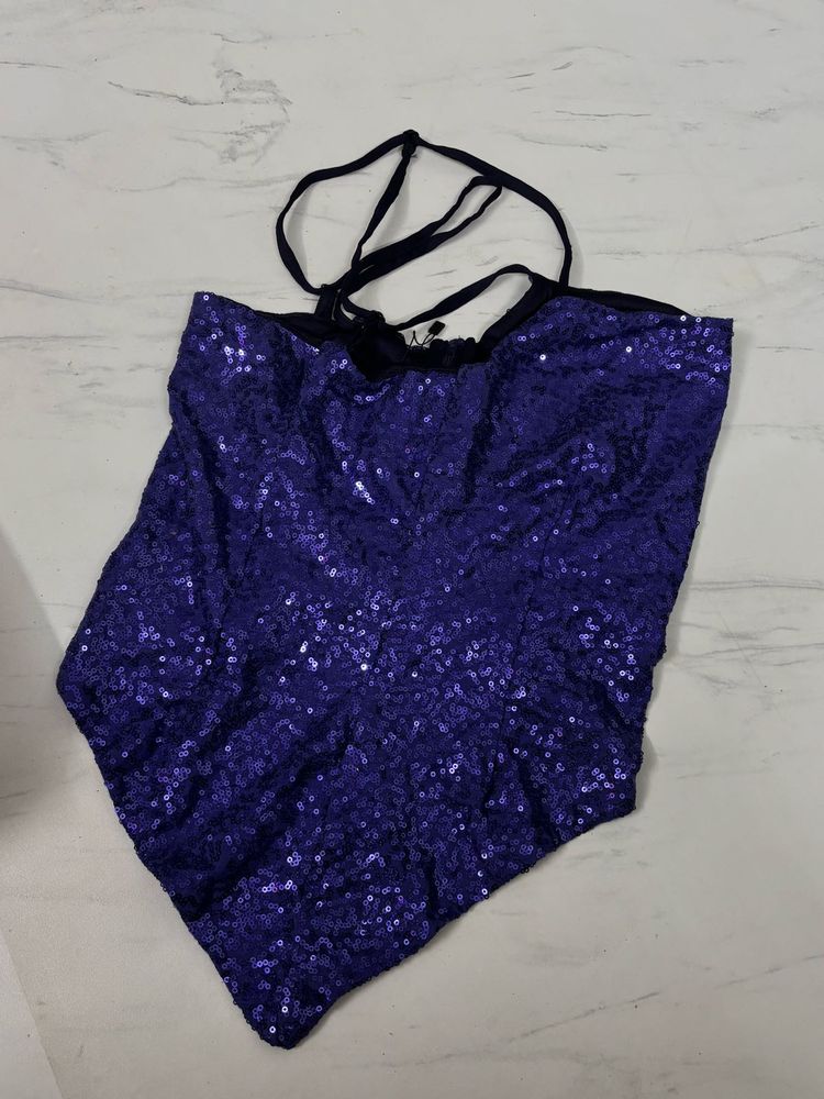 sparkling blue top