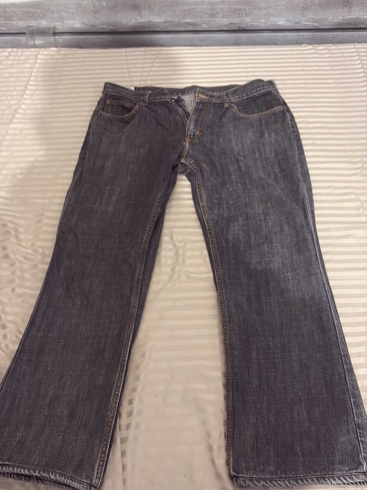Men's Grey Denim Jeans