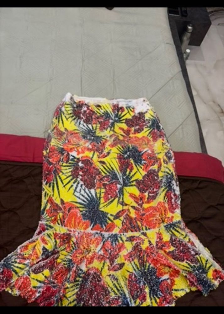 Vibrant Floral Skirt Price drop