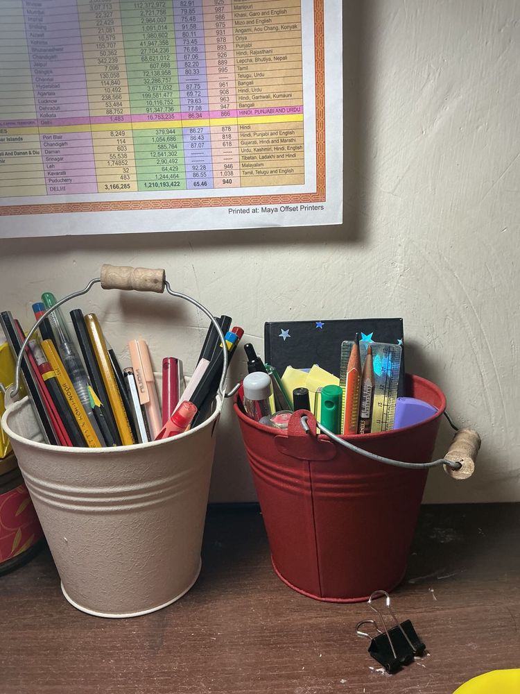 Cute Metal Buckets for Decor