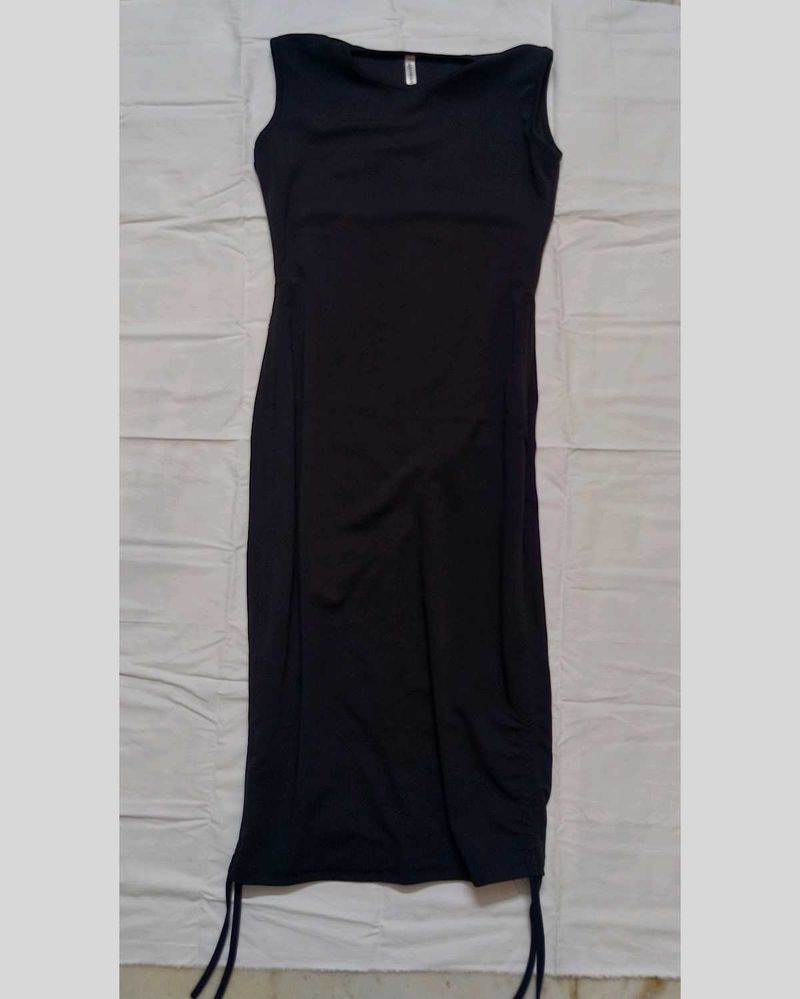 Black Bodycon Midi Dress