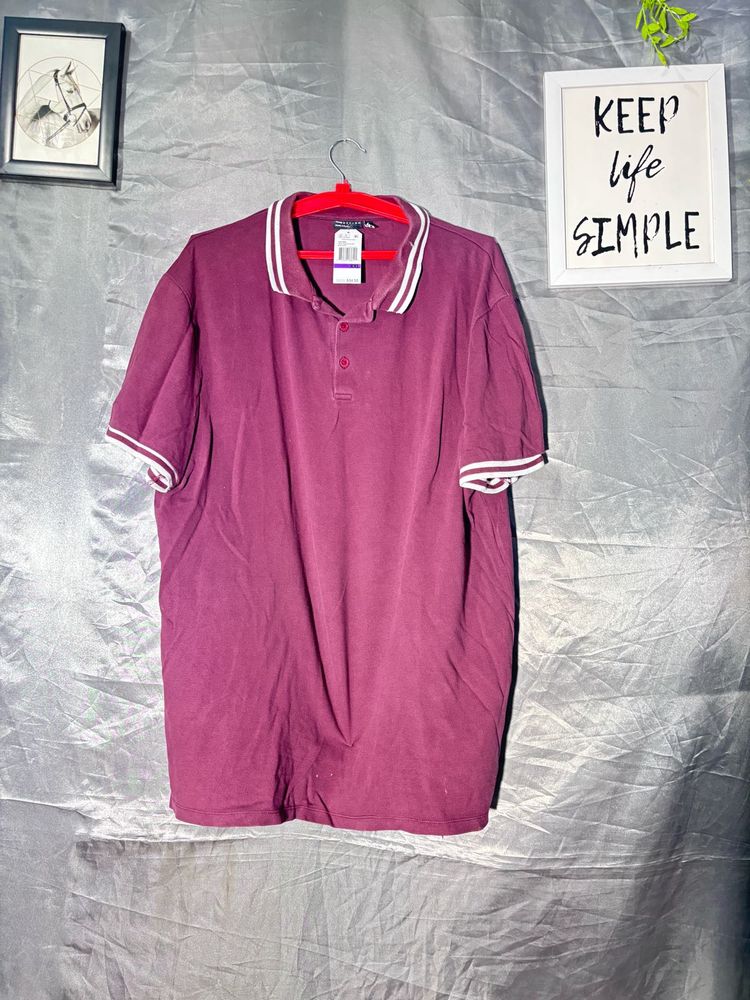 Men's Burgundy Polo Shirt