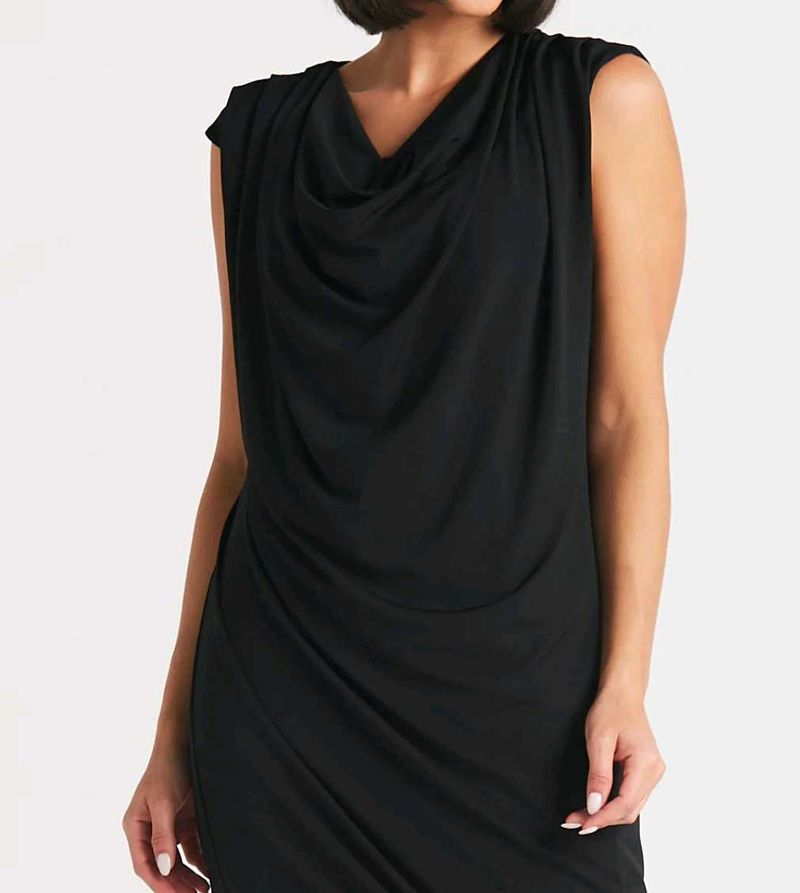 odbo Black Sleeveless Dress