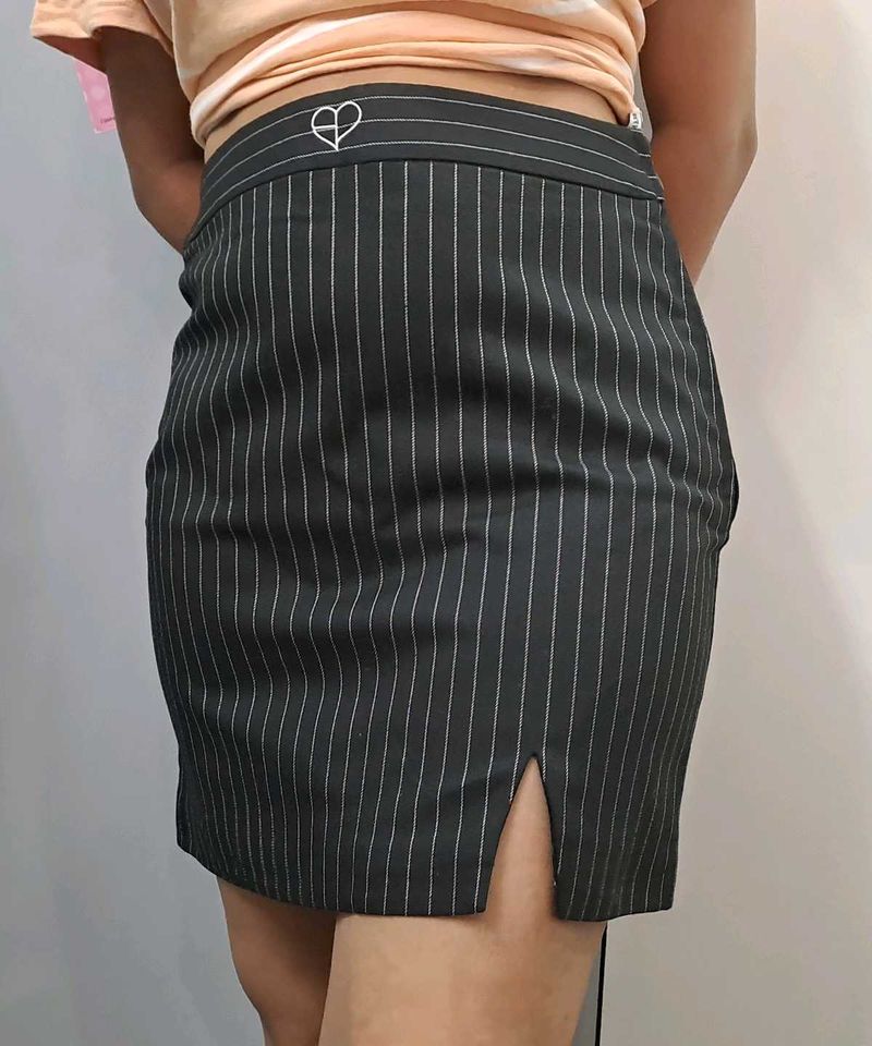Striped Mini Skirt