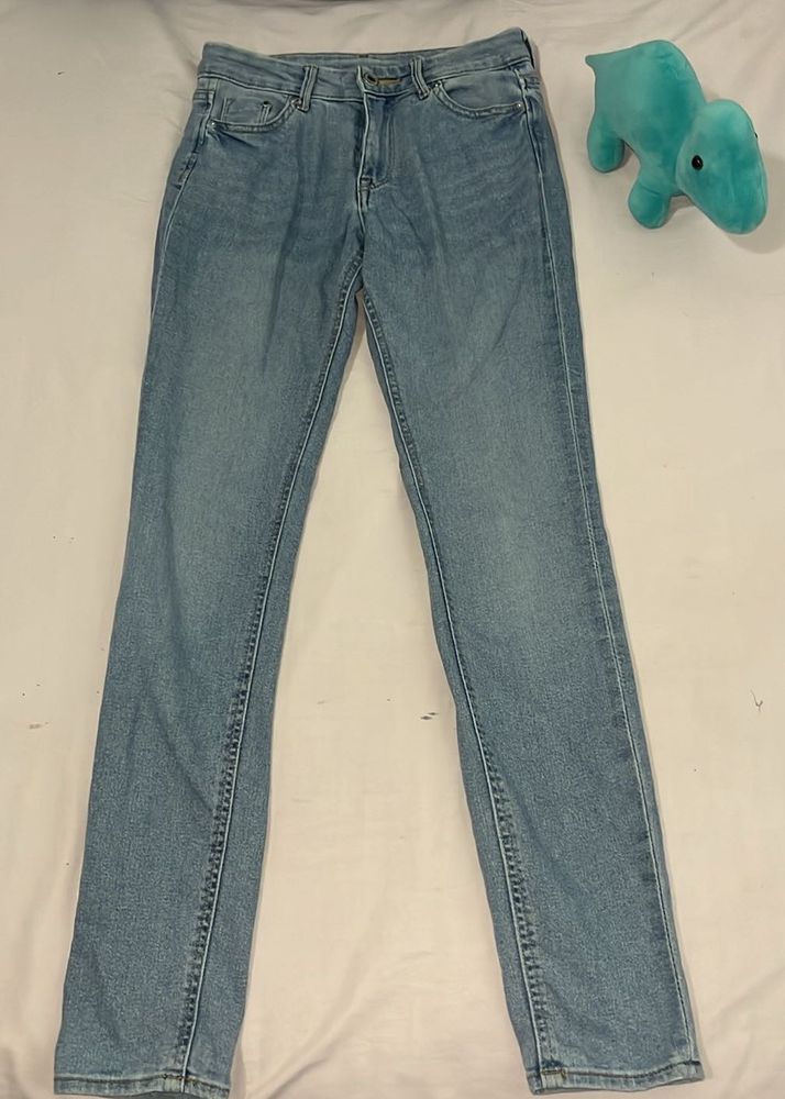 Light Wash Slim Fit Jeans